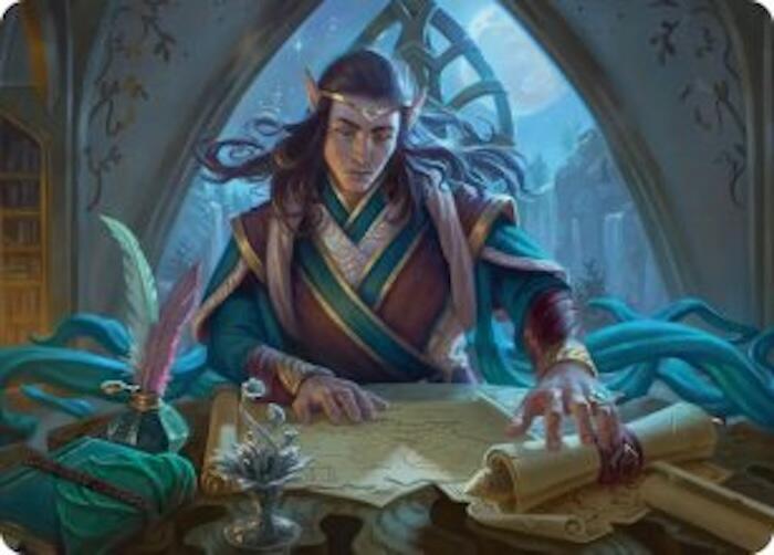 Elrond, Moon-Reader Art Card (9) [The Hobbit Art Series] | Boutique FDB TCG