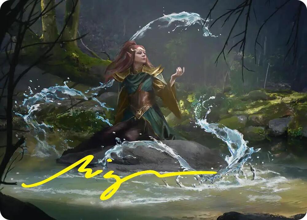 Mirkwood Meditator Art Card (Gold-Stamped Signature) (10) [The Hobbit Art Series] | Boutique FDB TCG