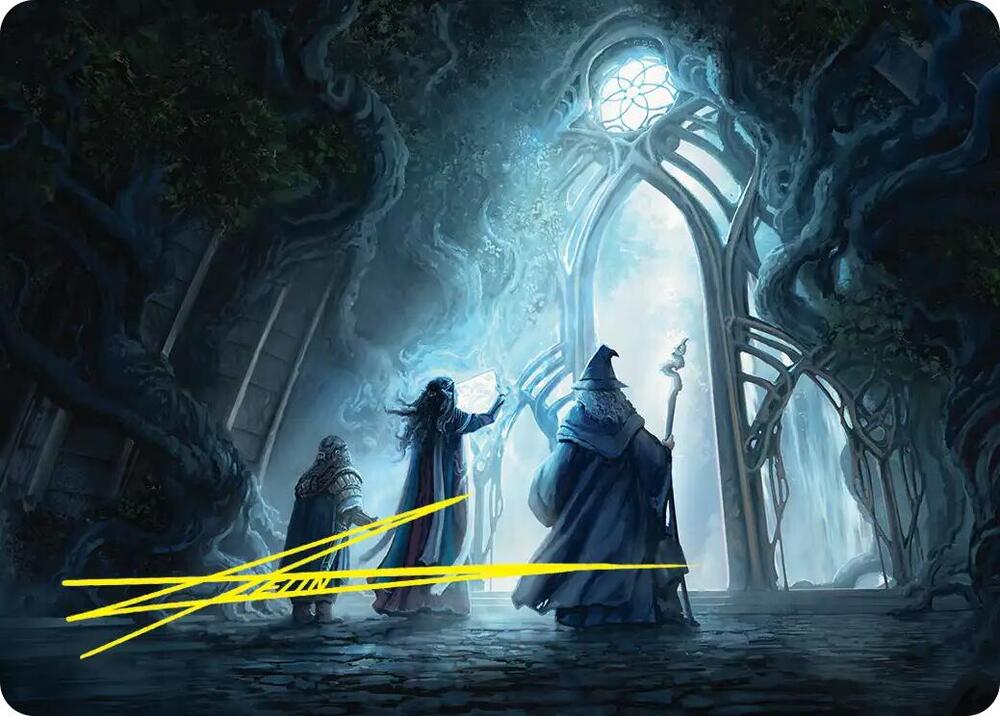 Uncover the Moon-Letters Art Card (Gold-Stamped Signature) (13) [The Hobbit Art Series] | Boutique FDB TCG