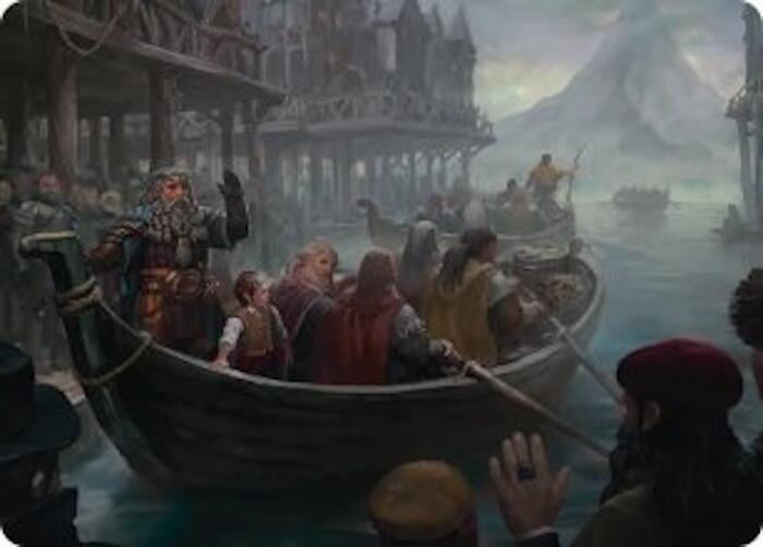 Uneasy Partings Art Card (14) [The Hobbit Art Series] | Boutique FDB TCG