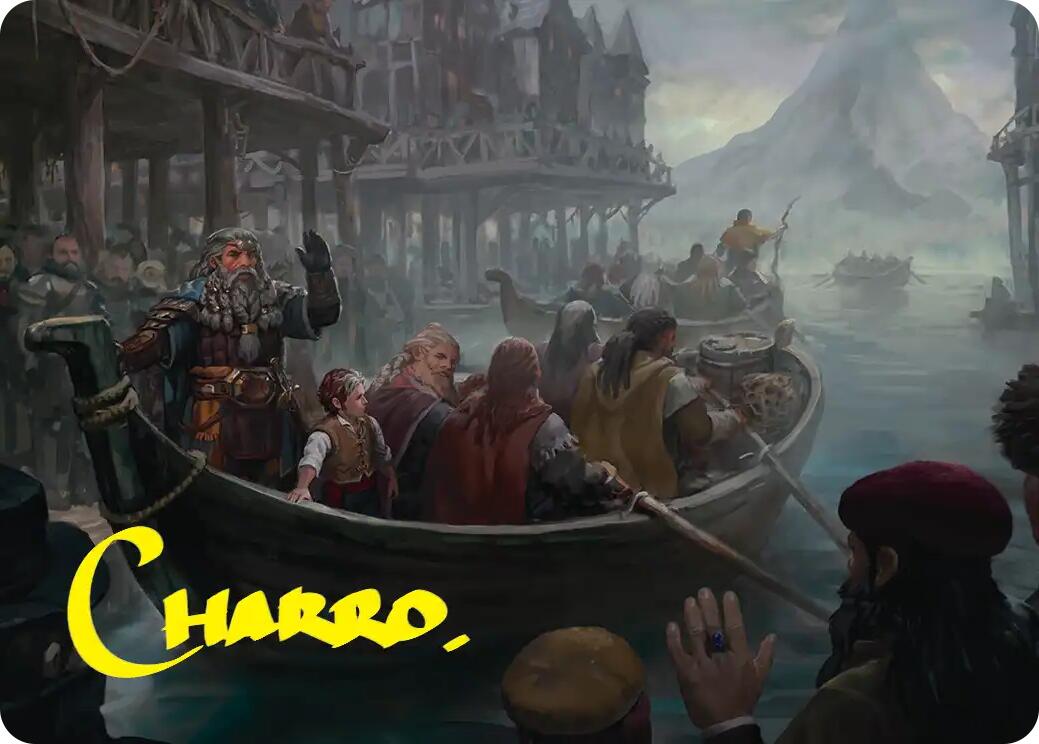 Uneasy Partings Art Card (Gold-Stamped Signature) [The Hobbit Art Series] | Boutique FDB TCG