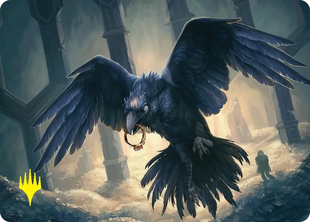 Most Decrepit Old Bird Art Card (Gold-Stamped) [The Hobbit Art Series] | Boutique FDB TCG