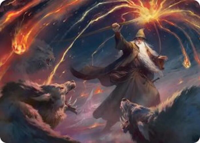 Gandalf, Shadow's Foe Art Card (46) [The Hobbit Art Series] | Boutique FDB TCG