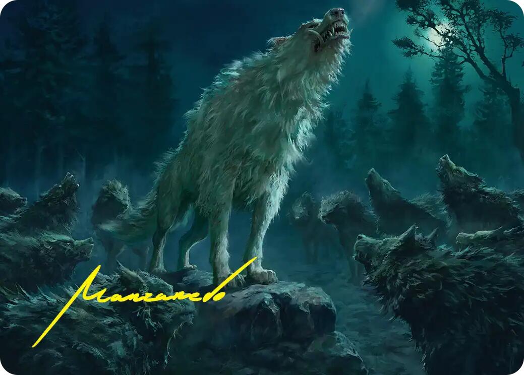 Reverent Howl Art Card (Gold-Stamped Signature) [The Hobbit Art Series] | Boutique FDB TCG