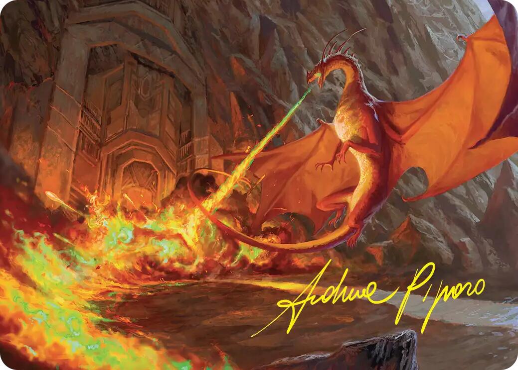 Smaug's Fury Art Card (Gold-Stamped Signature) [The Hobbit Art Series] | Boutique FDB TCG