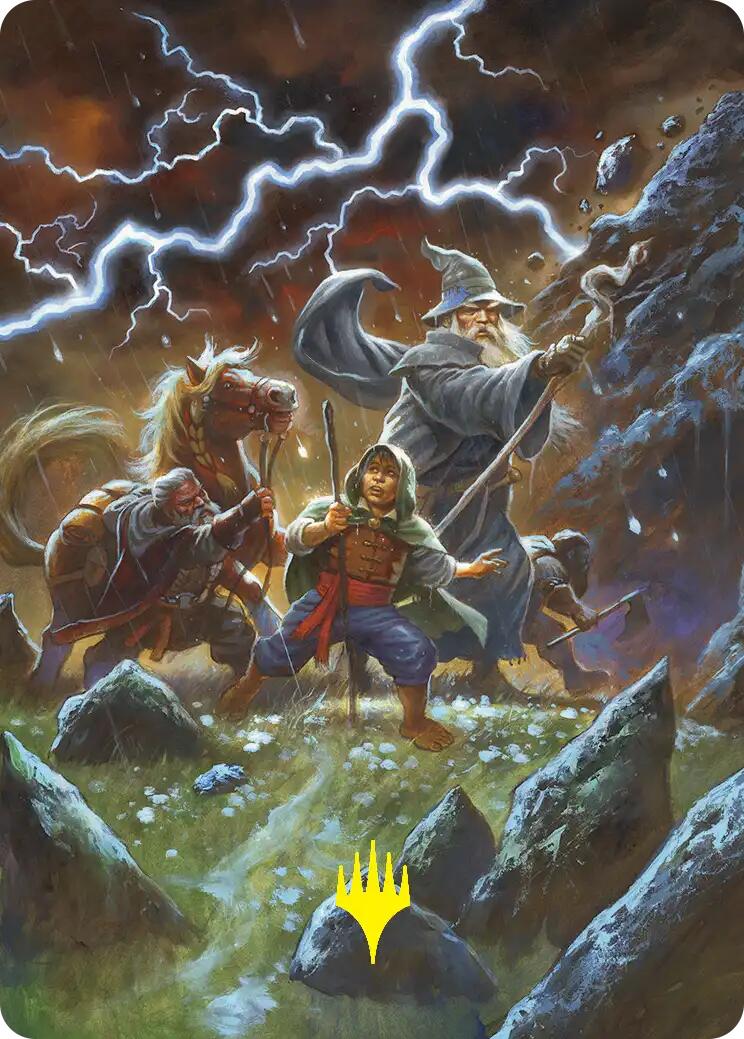 Call Forth the Tempest Art Card (Gold-Stamped) [The Hobbit Art Series] | Boutique FDB TCG