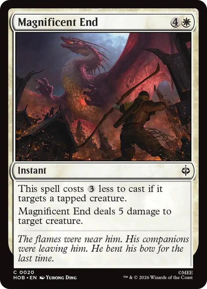 Magnificent End (20) [The Hobbit] | Boutique FDB TCG