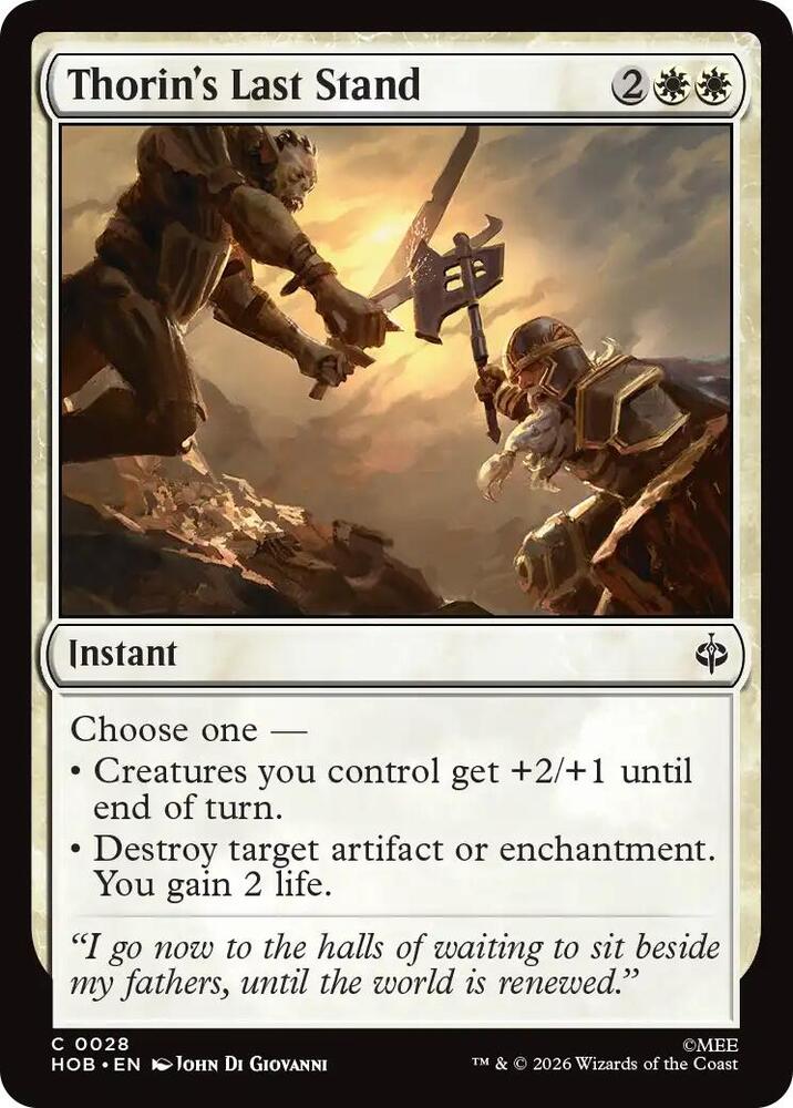 Thorin's Last Stand (28) [The Hobbit] | Boutique FDB TCG