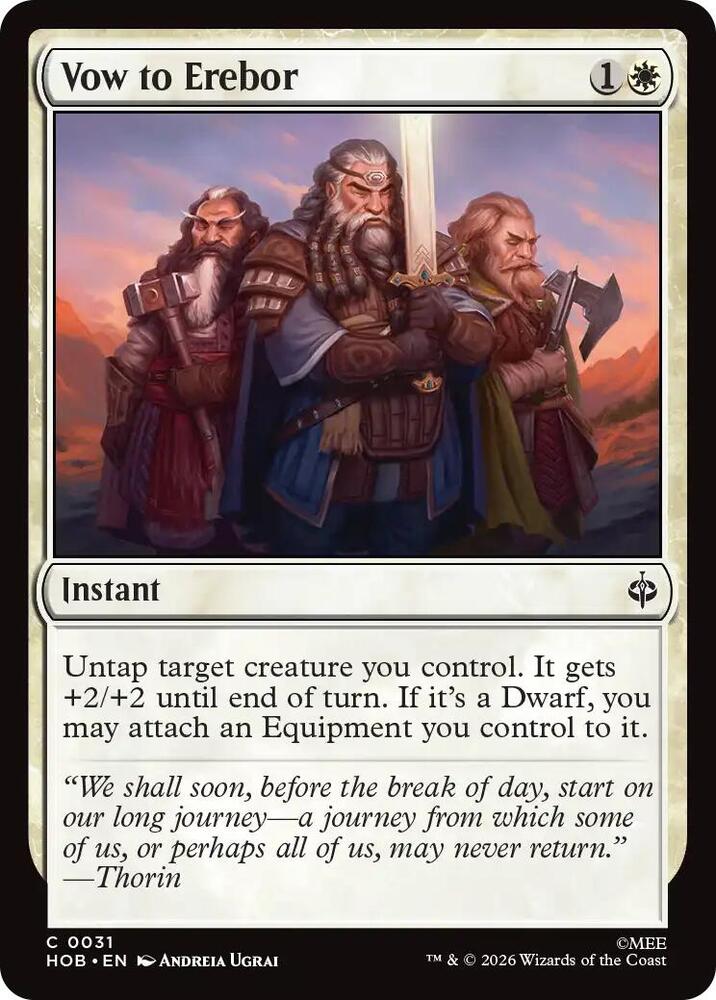 Vow to Erebor (31) [The Hobbit] | Boutique FDB TCG
