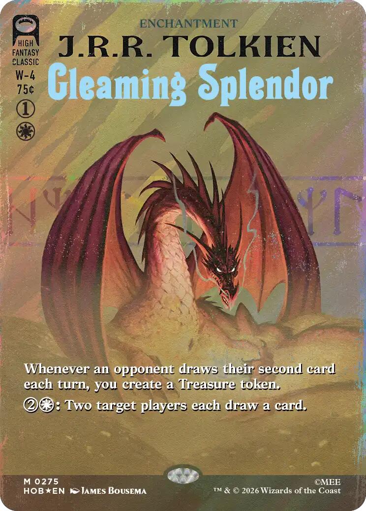 Gleaming Splendor (Borderless) (Surge Foil) [The Hobbit] | Boutique FDB TCG