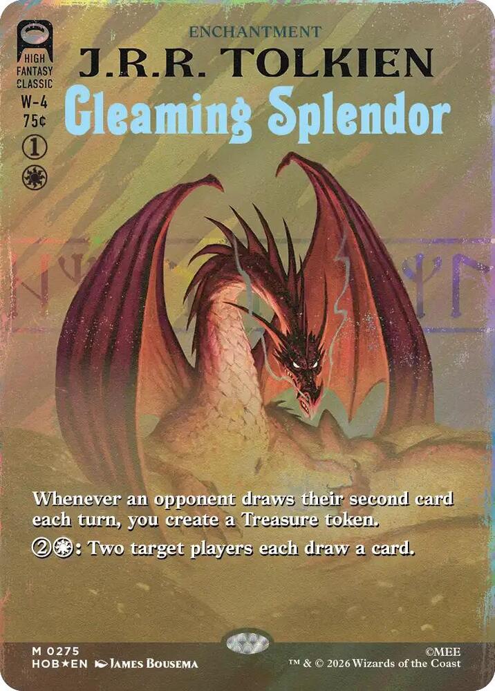 Gleaming Splendor (Borderless) (Surge Foil) (275) [The Hobbit] | Boutique FDB TCG
