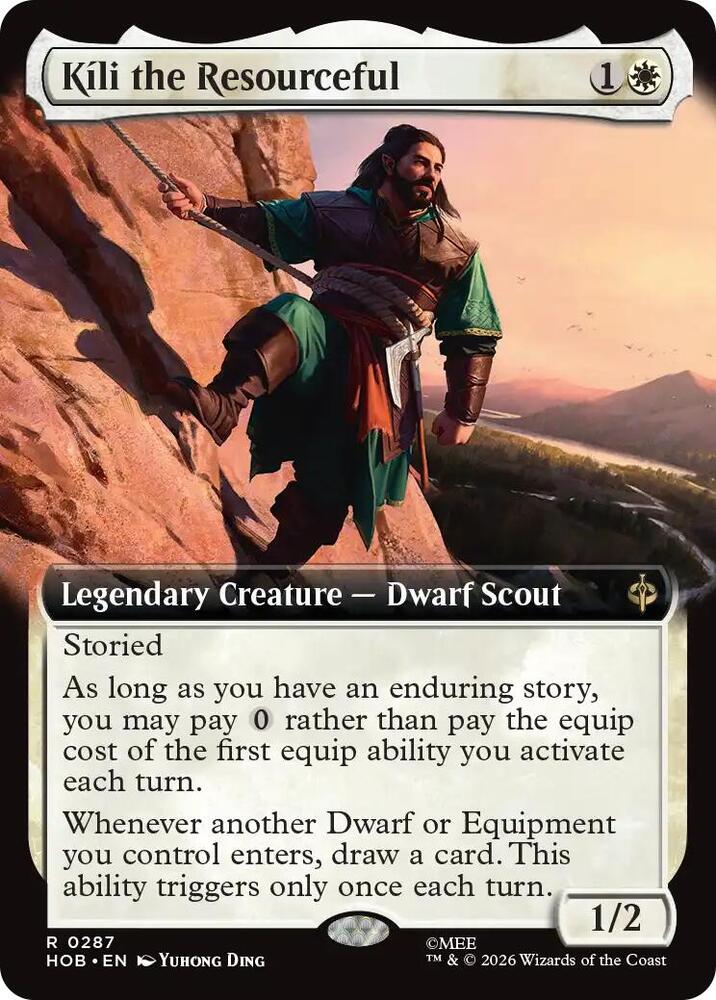 Kili the Resourceful (Extended Art) (287) [The Hobbit] | Boutique FDB TCG