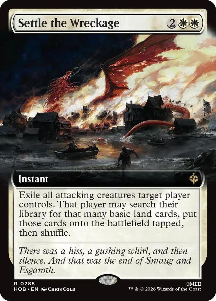 Settle the Wreckage (Extended Art) (288) [The Hobbit] | Boutique FDB TCG