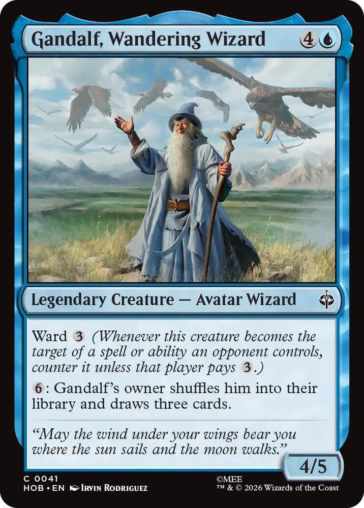 Gandalf, Wandering Wizard (41) [The Hobbit] | Boutique FDB TCG