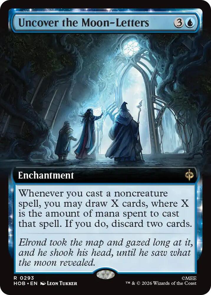 Uncover the Moon-Letters (Extended Art) (293) [The Hobbit] | Boutique FDB TCG
