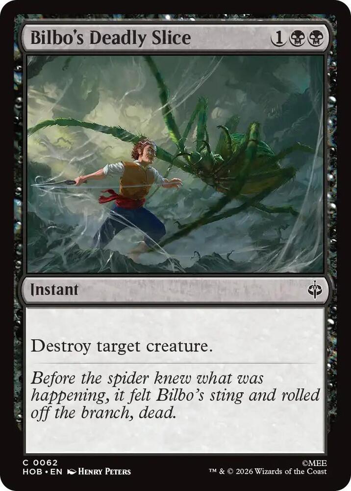 Bilbo's Deadly Slice (62) [The Hobbit] | Boutique FDB TCG