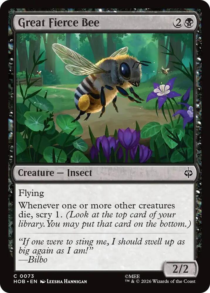 Great Fierce Bee (73) [The Hobbit] | Boutique FDB TCG