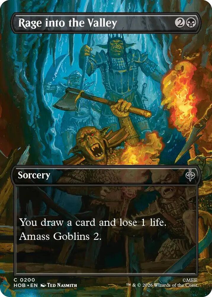 Rage into the Valley (Borderless) (200) [The Hobbit] | Boutique FDB TCG