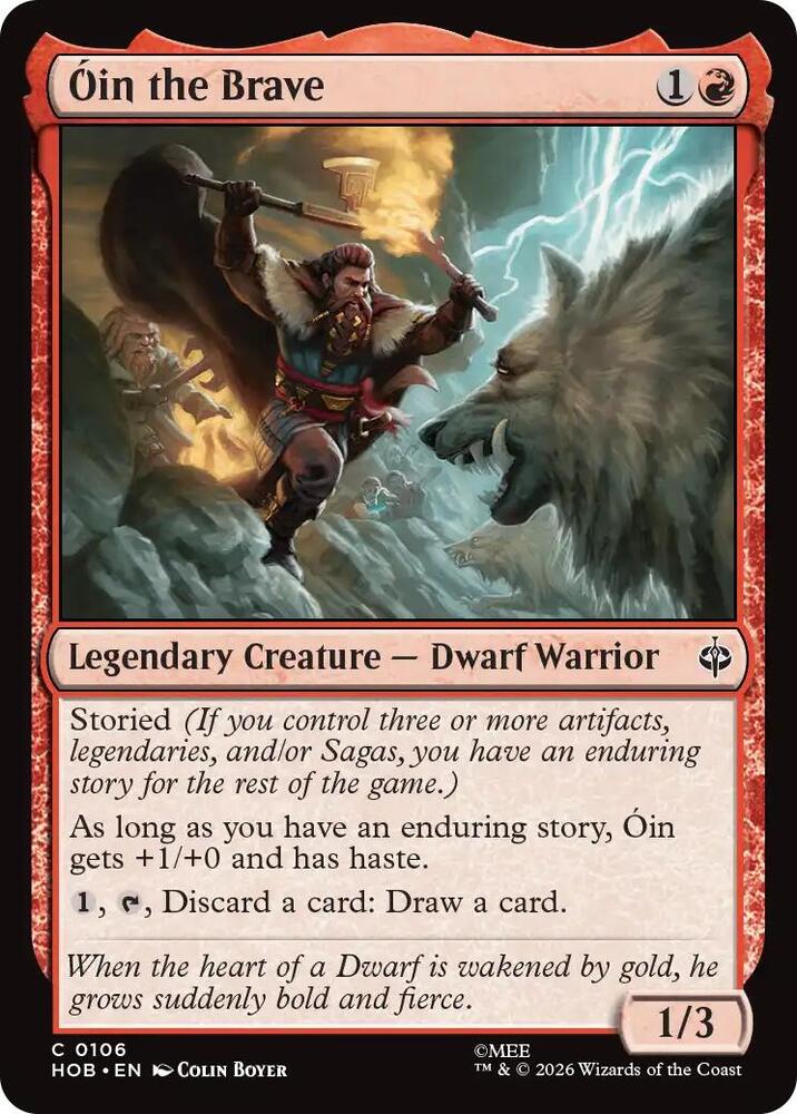 Oin the Brave (106) [The Hobbit] | Boutique FDB TCG