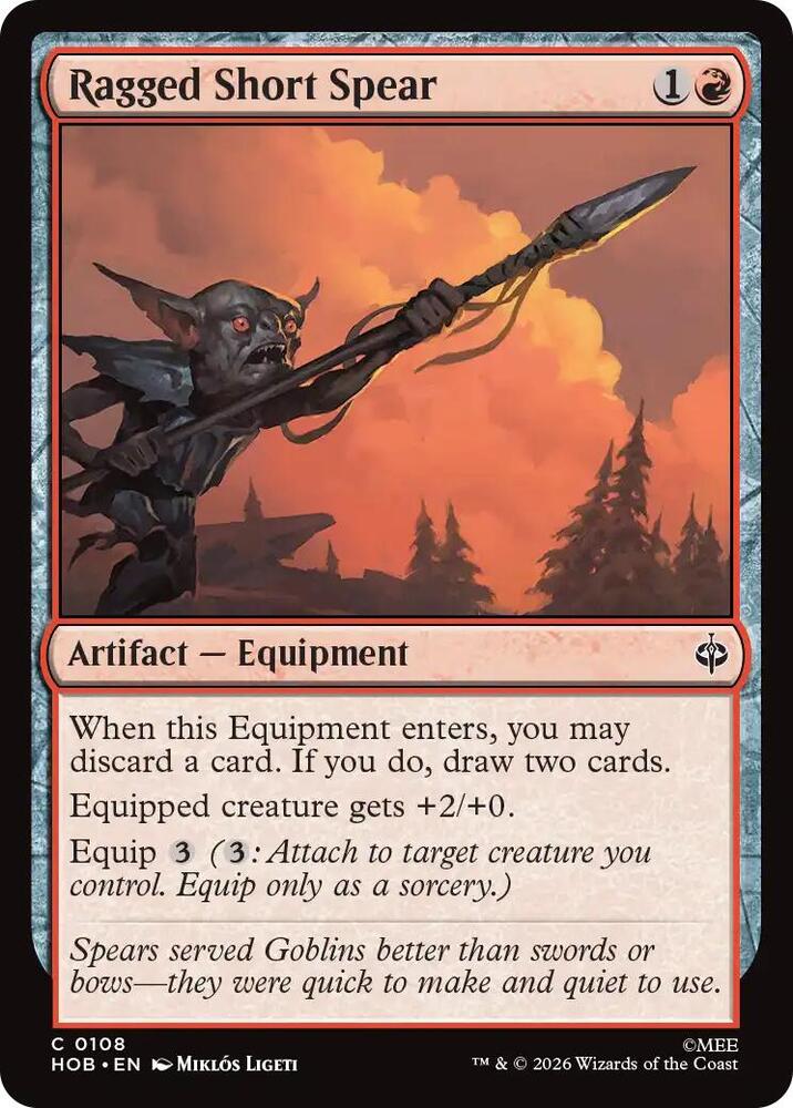 Ragged Short Spear (108) [The Hobbit] | Boutique FDB TCG