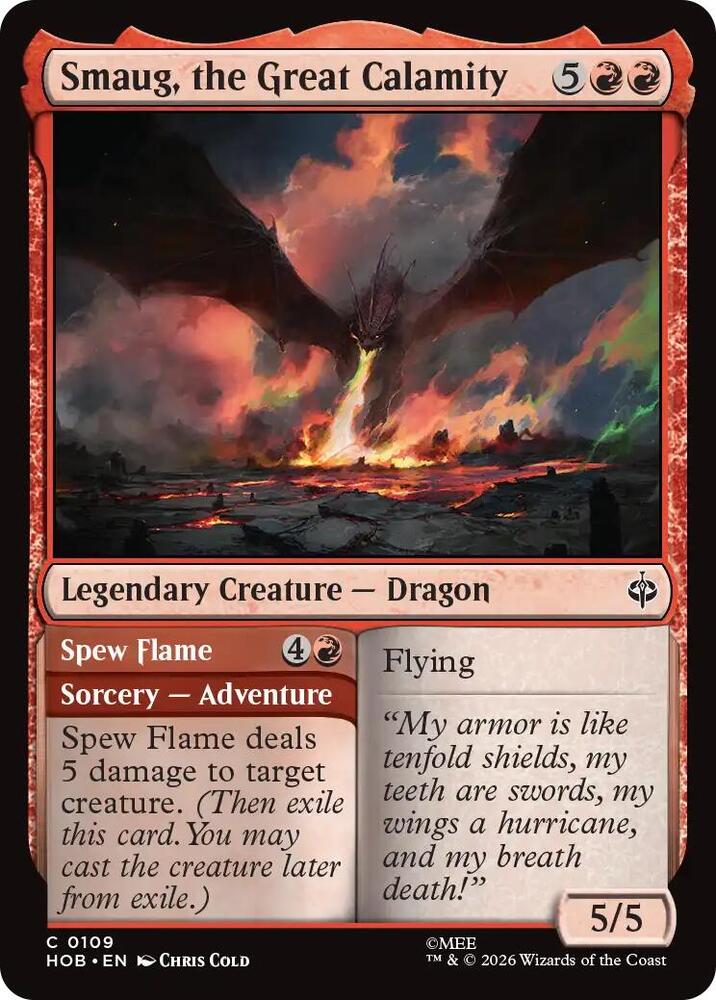 Smaug, the Great Calamity (109) [The Hobbit] | Boutique FDB TCG