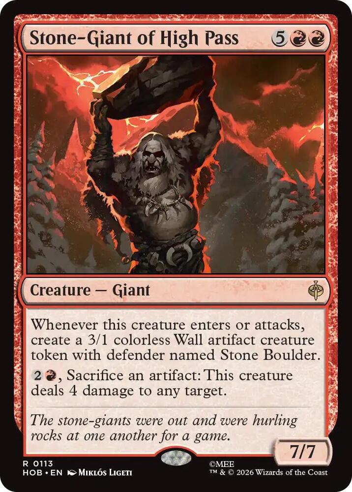 Stone-Giant of High Pass (113) [The Hobbit] | Boutique FDB TCG