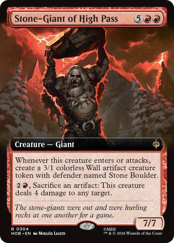 Stone-Giant of High Pass (Extended Art) (304) [The Hobbit] | Boutique FDB TCG