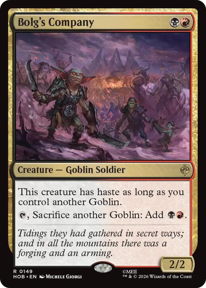 Bolg's Company (149) [The Hobbit] | Boutique FDB TCG
