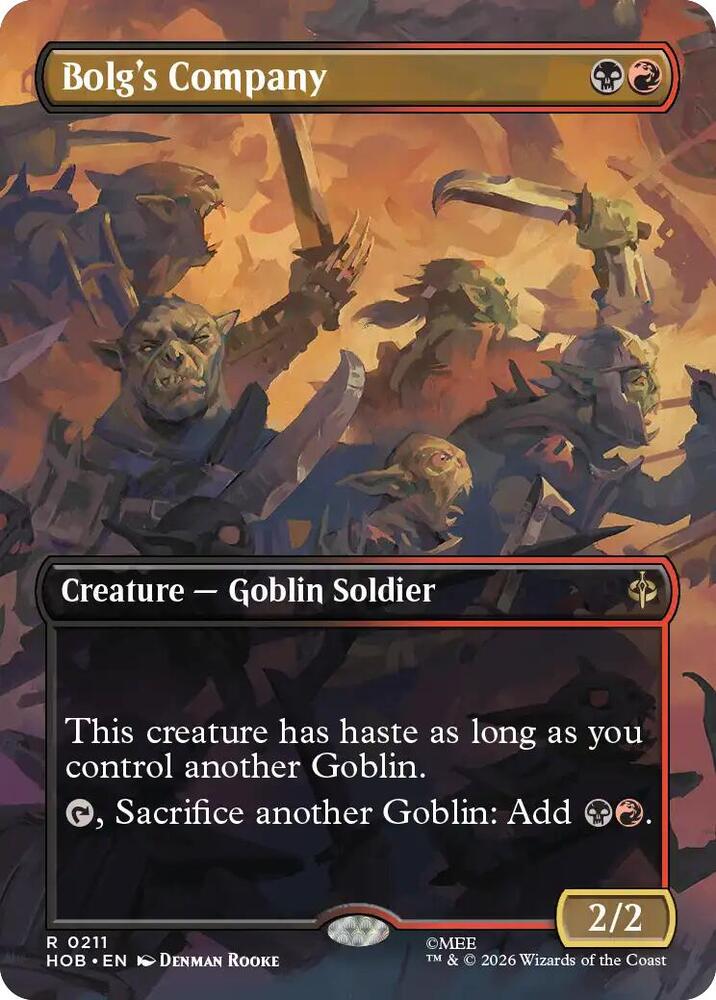 Bolg's Company (Borderless) (211) [The Hobbit] | Boutique FDB TCG