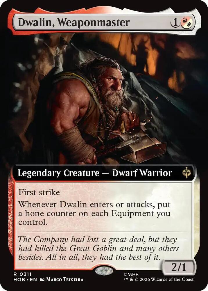 Dwalin, Weaponmaster (Extended Art) (311) [The Hobbit] | Boutique FDB TCG