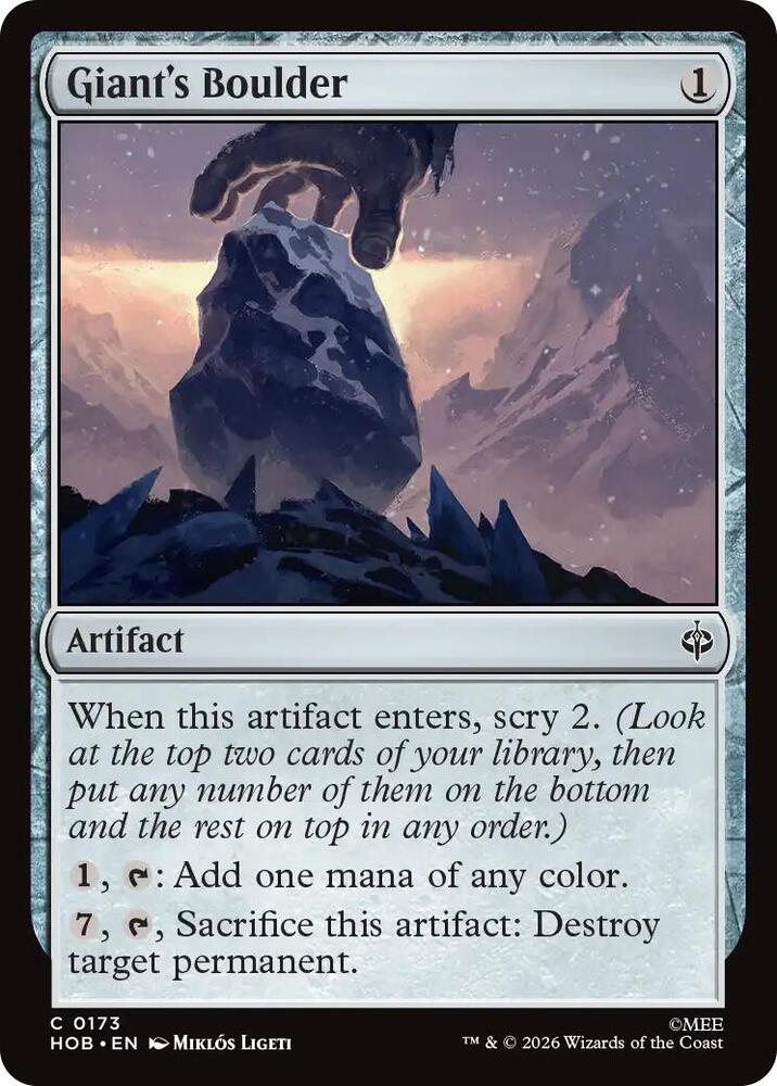 Giant's Boulder (173) [The Hobbit] | Boutique FDB TCG