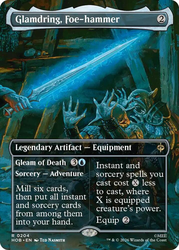 Glamdring, Foe-hammer (Borderless) (204) [The Hobbit] | Boutique FDB TCG