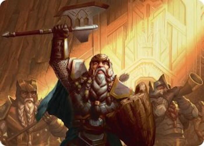 Thorin, Company's Leader Art Card (47) [The Hobbit Art Series] | Boutique FDB TCG