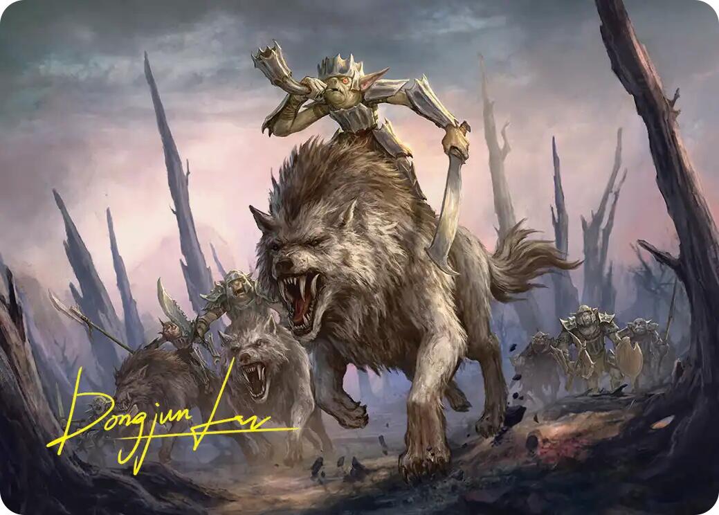 Signal the Onslaught Art Card (Gold-Stamped Signature) [The Hobbit Art Series] | Boutique FDB TCG