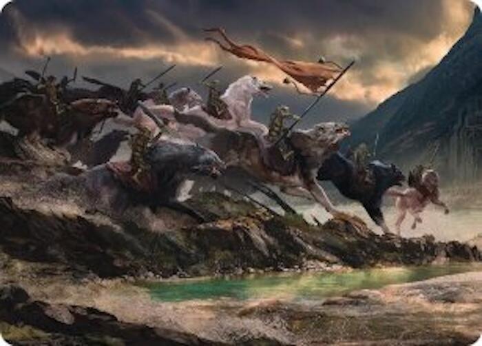 Tide of Fury and Disorder Art Card (53) [The Hobbit Art Series] | Boutique FDB TCG