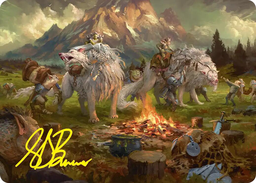 Mount Gundabad Mobilizes Art Card (Gold-Stamped Signature) [The Hobbit Art Series] | Boutique FDB TCG
