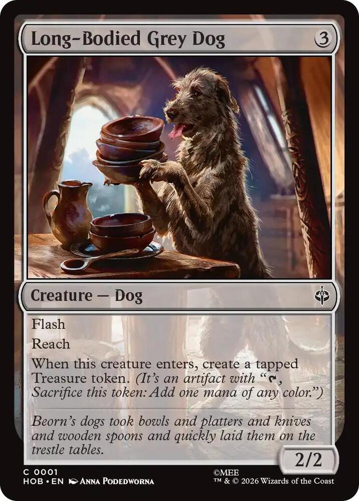 Long-Bodied Grey Dog (1) [The Hobbit] | Boutique FDB TCG