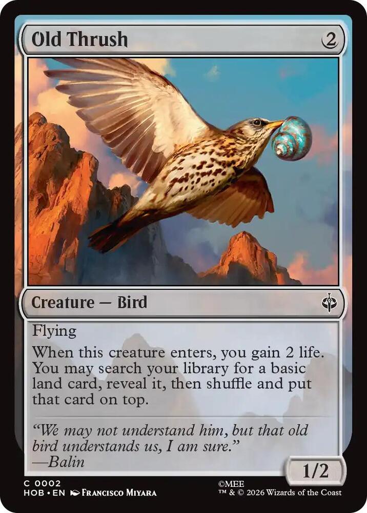 Old Thrush (2) [The Hobbit] | Boutique FDB TCG