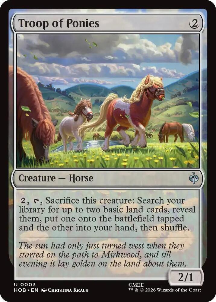 Troop of Ponies (3) [The Hobbit] | Boutique FDB TCG