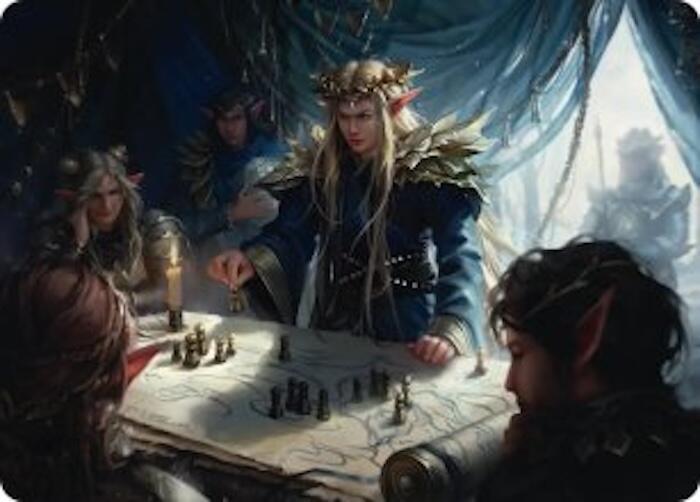 Thranduil the Strategist Art Card (49) [The Hobbit Art Series] | Boutique FDB TCG