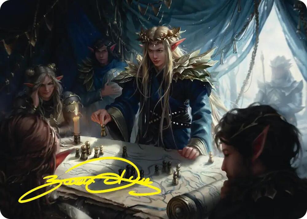Thranduil the Strategist Art Card (Gold-Stamped Signature) (49) [The Hobbit Art Series] | Boutique FDB TCG