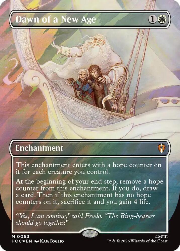 Dawn of a New Age (Borderless) (Surge Foil) (53) [The Hobbit: Eternal-Legal] | Boutique FDB TCG