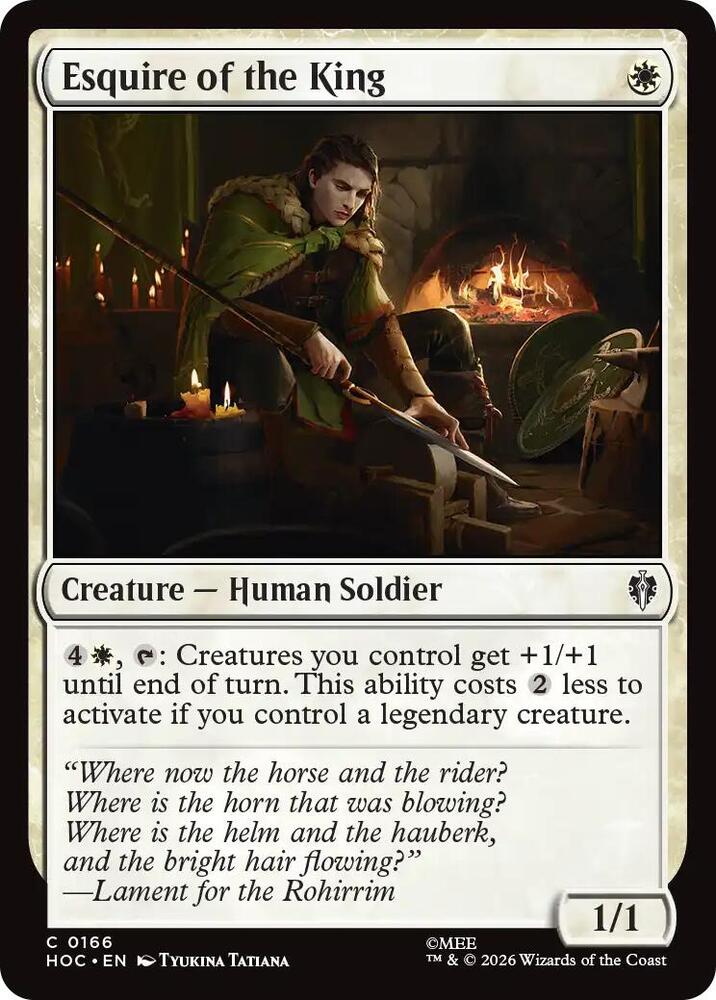 Esquire of the King (166) [The Hobbit: Eternal-Legal] | Boutique FDB TCG
