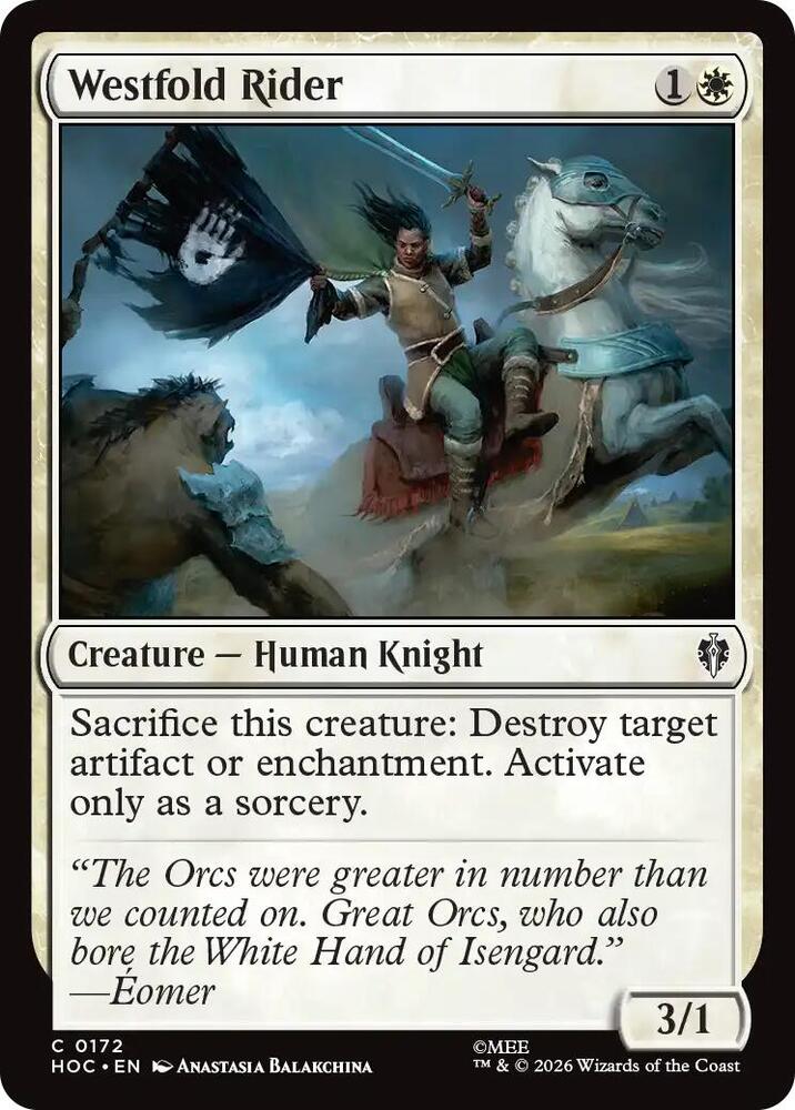 Westfold Rider (172) [The Hobbit: Eternal-Legal] | Boutique FDB TCG