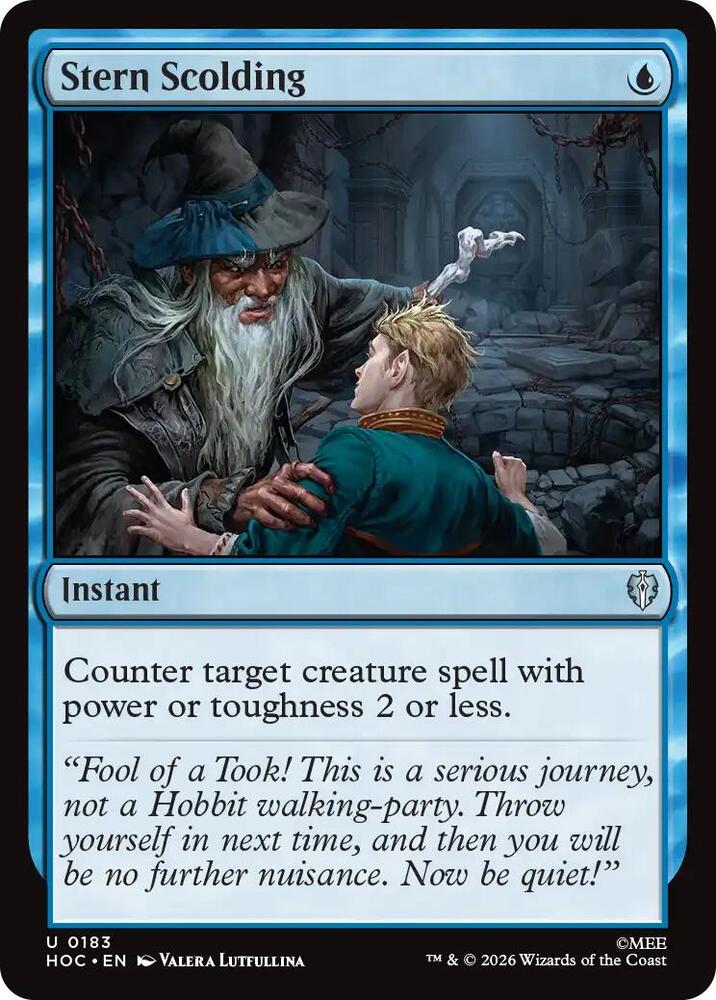 Stern Scolding (183) [The Hobbit: Eternal-Legal] | Boutique FDB TCG