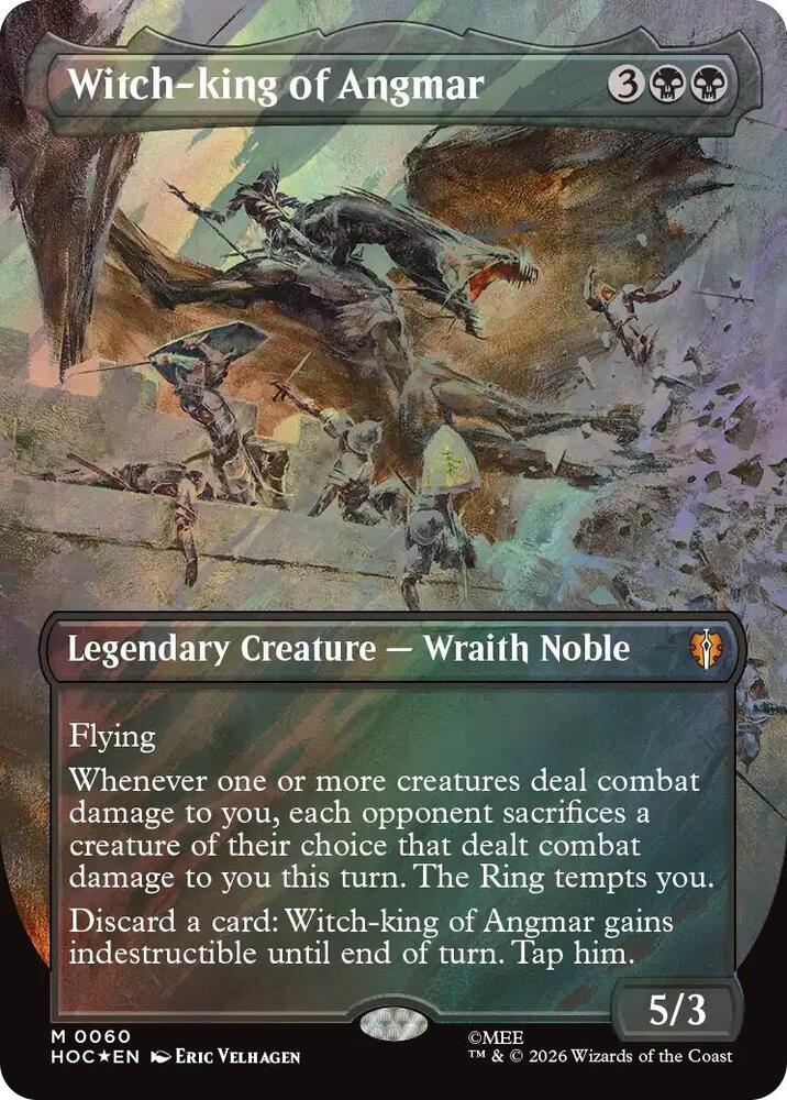 Witch-king of Angmar (Borderless) (Surge Foil) (60) [The Hobbit: Eternal-Legal] | Boutique FDB TCG