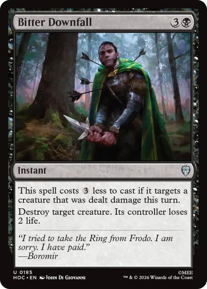 Bitter Downfall (185) [The Hobbit: Eternal-Legal] | Boutique FDB TCG