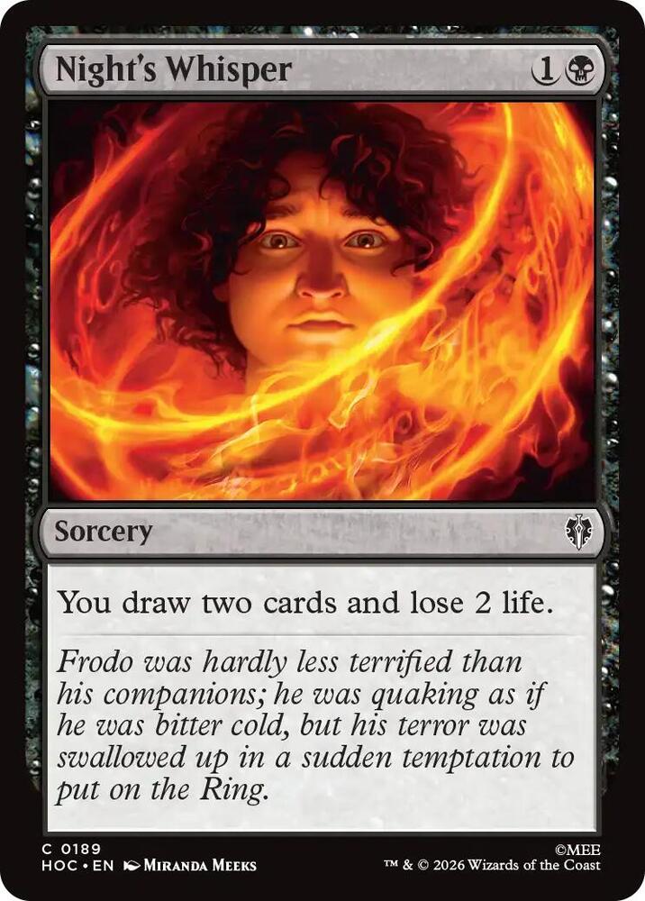 Night's Whisper (189) [The Hobbit: Eternal-Legal] | Boutique FDB TCG