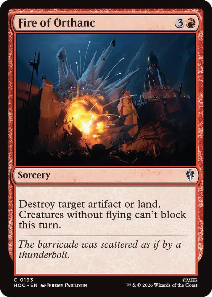 Fire of Orthanc (193) [The Hobbit: Eternal-Legal] | Boutique FDB TCG