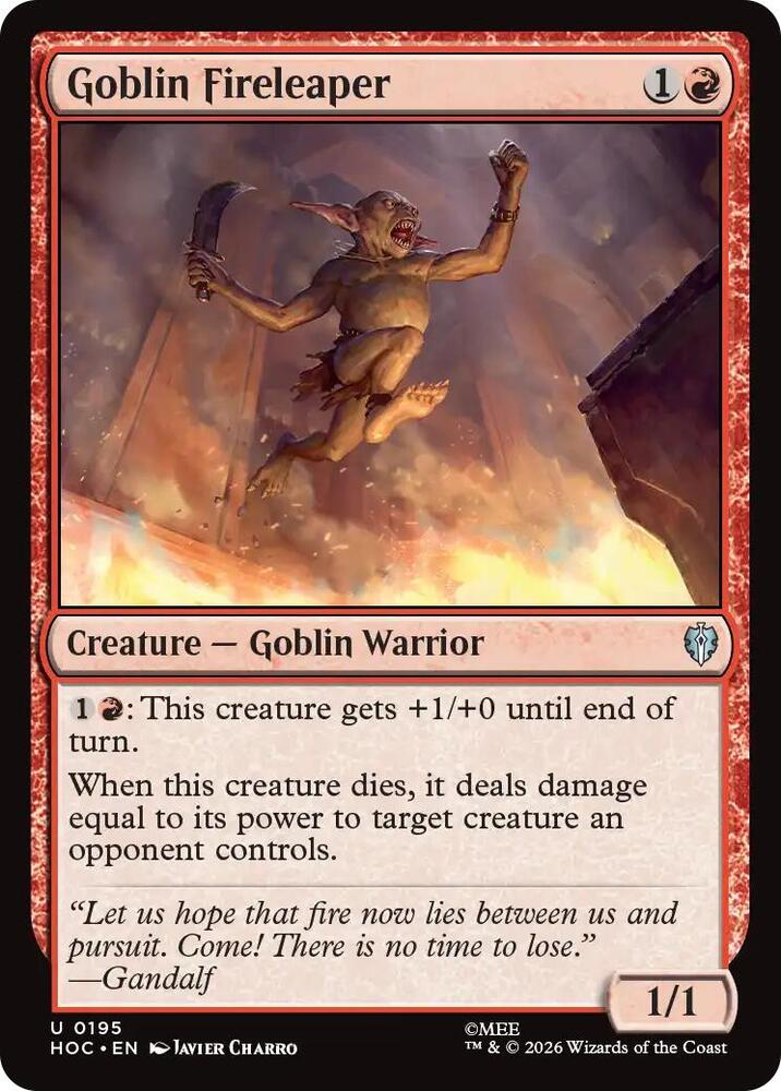 Goblin Fireleaper (195) [The Hobbit: Eternal-Legal] | Boutique FDB TCG